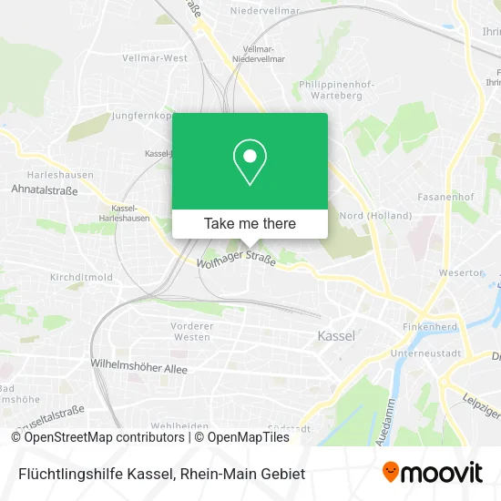 Карта Flüchtlingshilfe Kassel