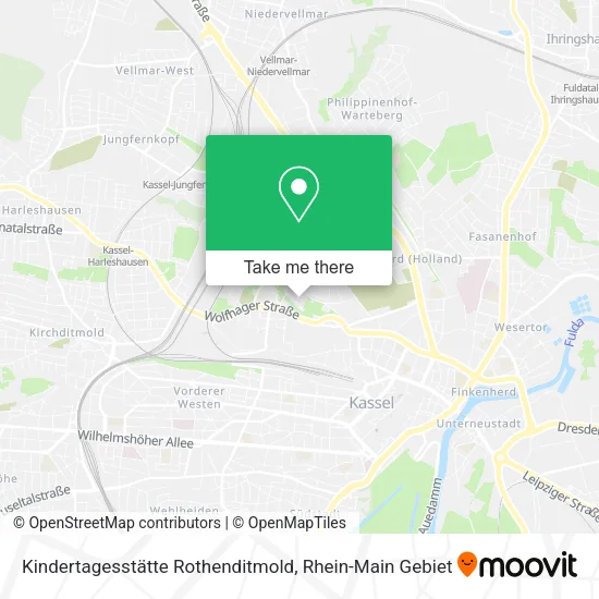 Карта Kindertagesstätte Rothenditmold
