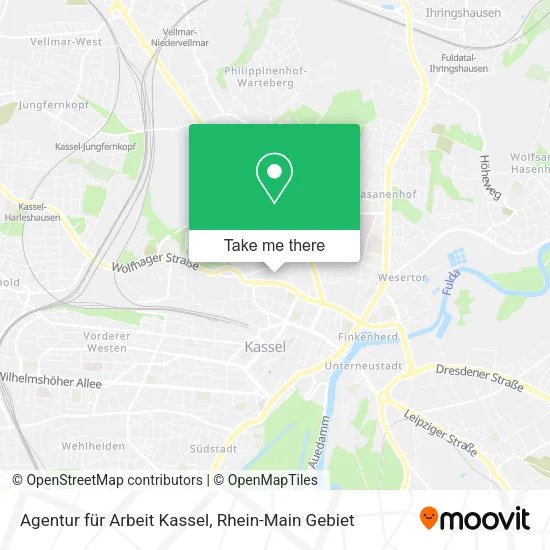 Карта Agentur für Arbeit Kassel