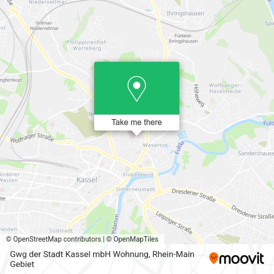 Карта Gwg der Stadt Kassel mbH Wohnung