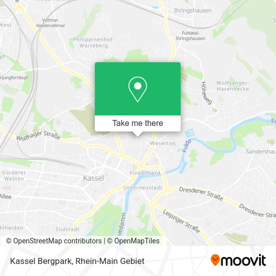 Карта Kassel Bergpark