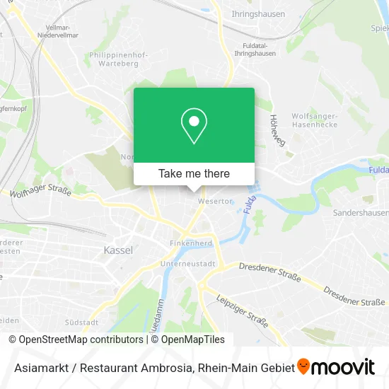 Карта Asiamarkt / Restaurant Ambrosia