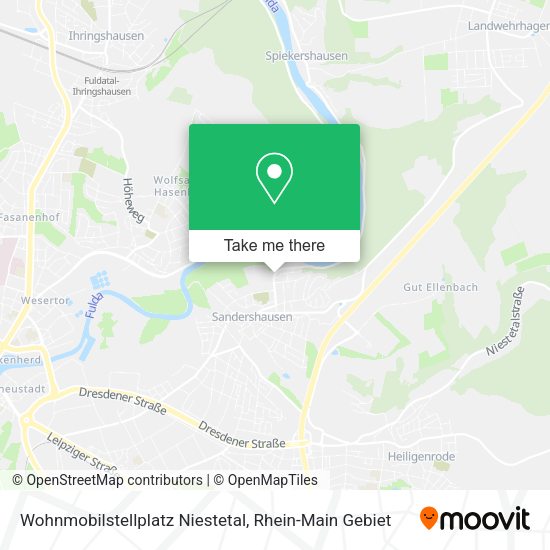 Карта Wohnmobilstellplatz Niestetal
