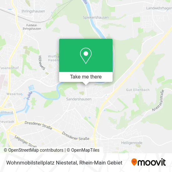Карта Wohnmobilstellplatz Niestetal