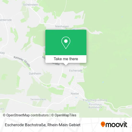 Карта Escherode Bachstraße