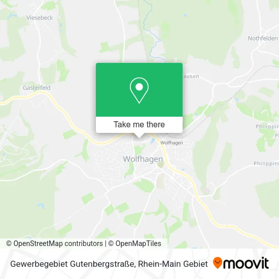Карта Gewerbegebiet Gutenbergstraße
