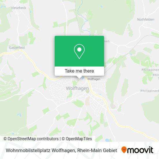Карта Wohnmobilstellplatz Wolfhagen