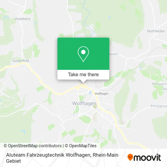 Карта Aluteam Fahrzeugtechnik Wolfhagen