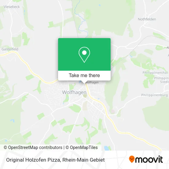Карта Original Holzofen Pizza