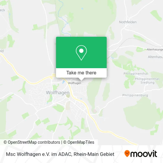 Карта Msc Wolfhagen e.V. im ADAC