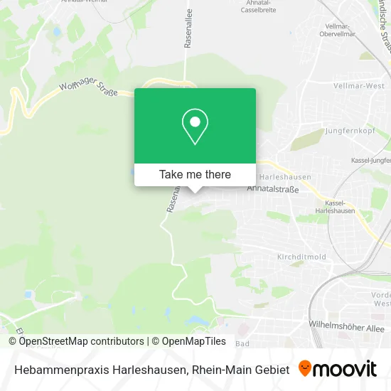 Карта Hebammenpraxis Harleshausen