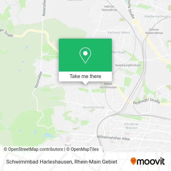 Карта Schwimmbad Harleshausen