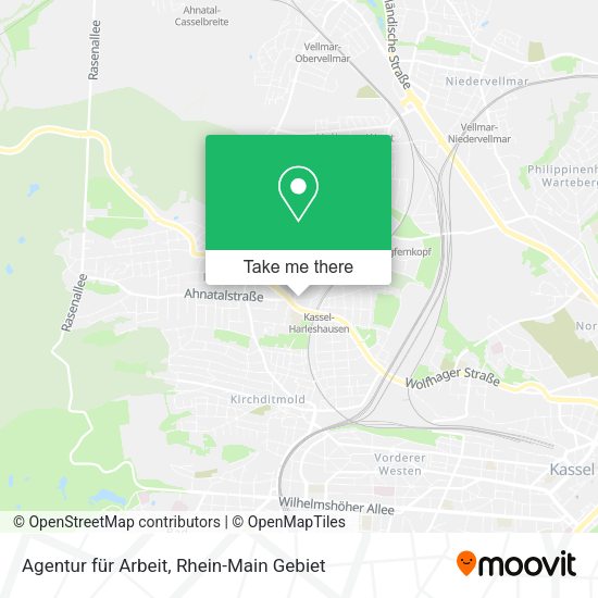 Карта Agentur für Arbeit