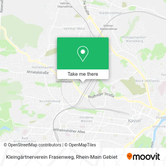 Карта Kleingärtnerverein Frasenweg