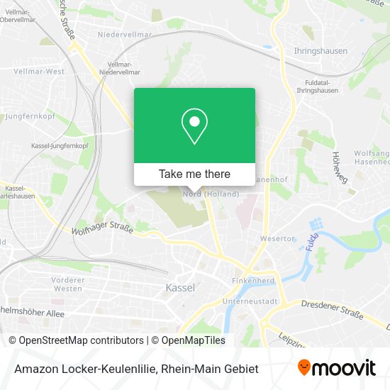 Карта Amazon Locker-Keulenlilie