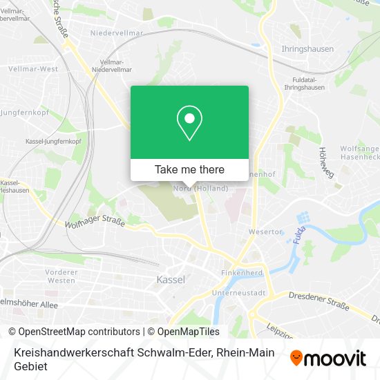 Карта Kreishandwerkerschaft Schwalm-Eder