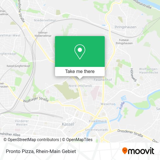 Карта Pronto Pizza