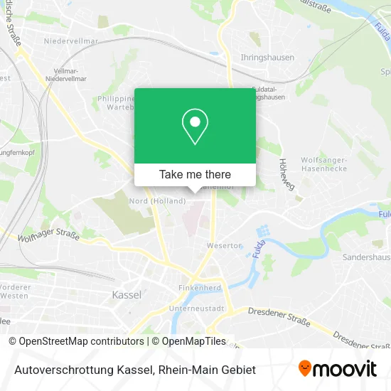 Карта Autoverschrottung Kassel