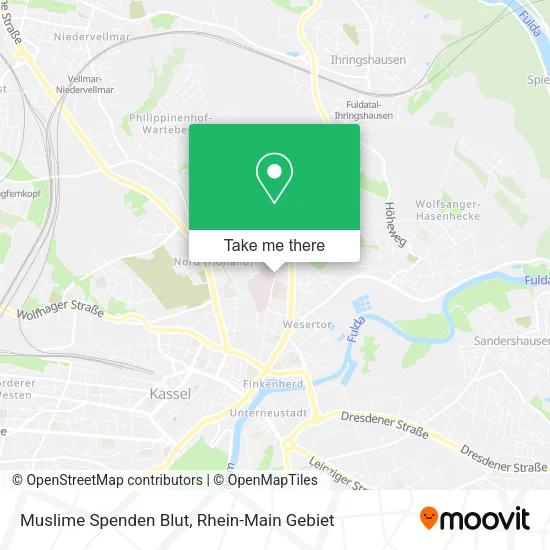 Muslime Spenden Blut map
