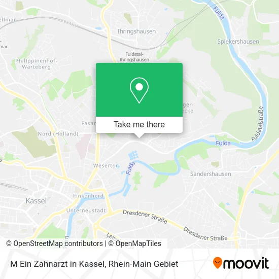 Карта M Ein Zahnarzt in Kassel