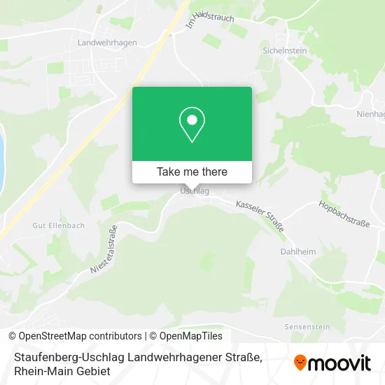 Карта Staufenberg-Uschlag Landwehrhagener Straße