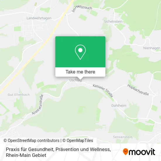 Карта Praxis für Gesundheit, Prävention und Wellness