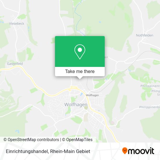 Карта Einrichtungshandel