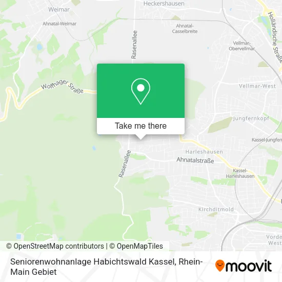 Карта Seniorenwohnanlage Habichtswald Kassel