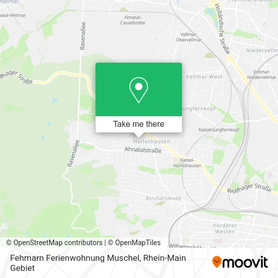Карта Fehmarn Ferienwohnung Muschel