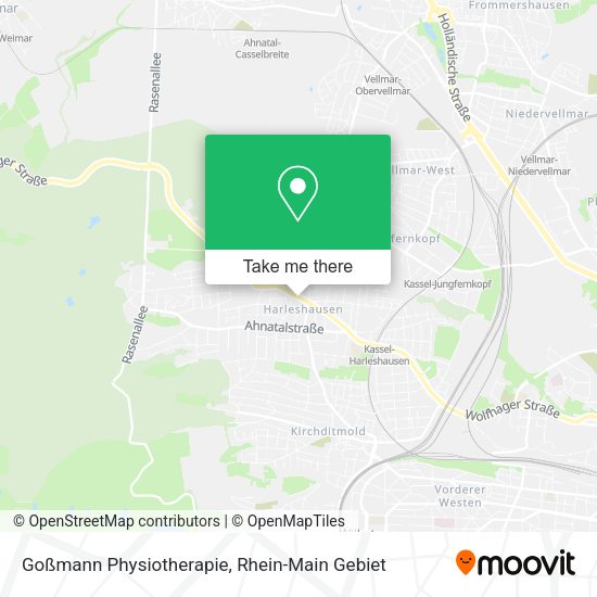 Карта Goßmann Physiotherapie