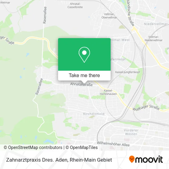 Карта Zahnarztpraxis Dres. Aden