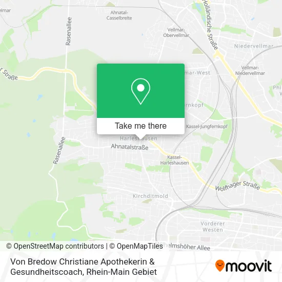 Карта Von Bredow Christiane Apothekerin & Gesundheitscoach