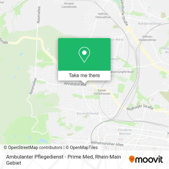 Карта Ambulanter Pflegedienst - Prime Med