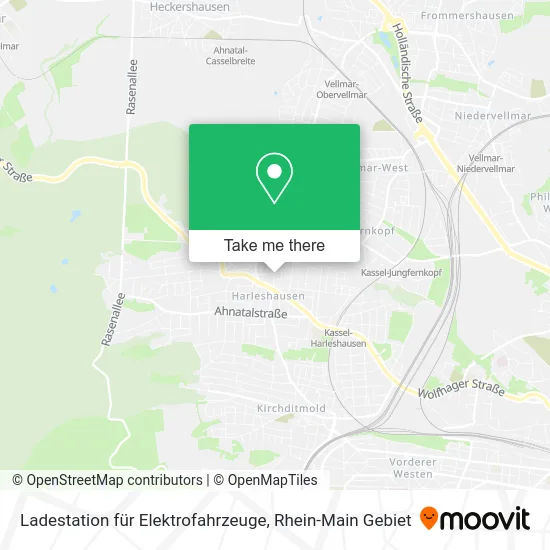 Карта Ladestation für Elektrofahrzeuge