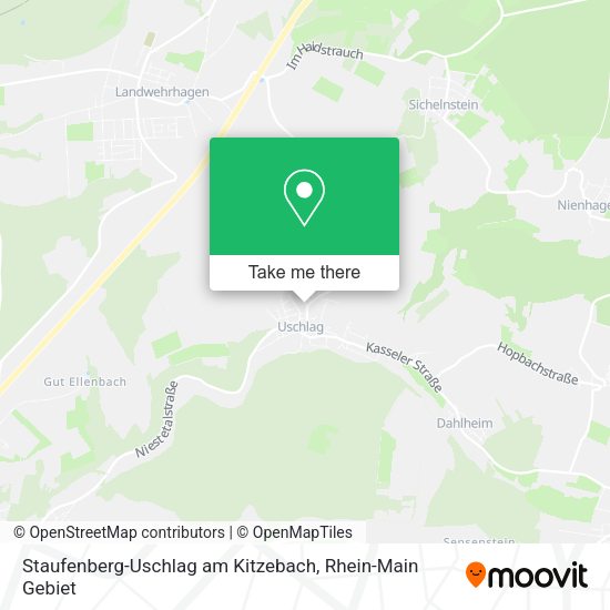 Карта Staufenberg-Uschlag am Kitzebach