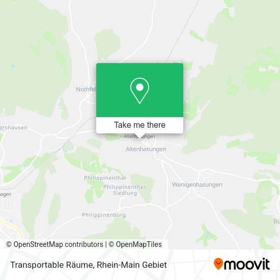 Карта Transportable Räume
