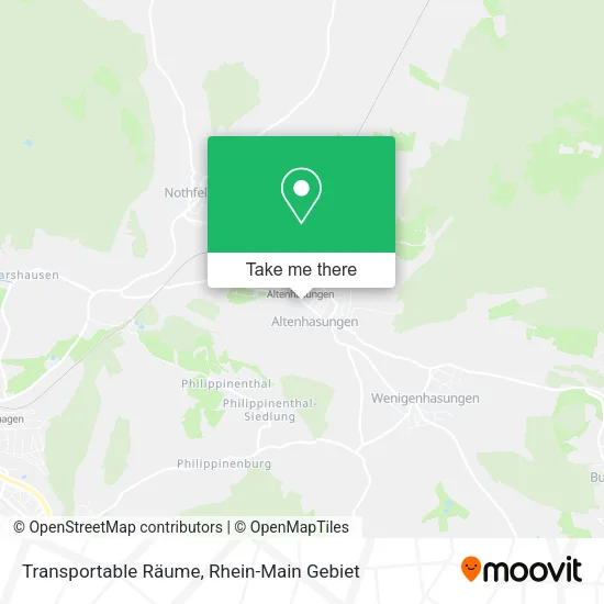 Карта Transportable Räume
