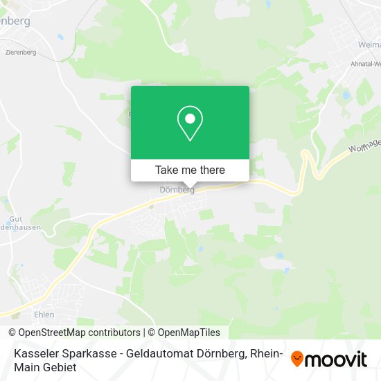 Карта Kasseler Sparkasse - Geldautomat Dörnberg