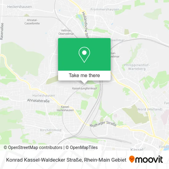 Карта Konrad Kassel-Waldecker Straße