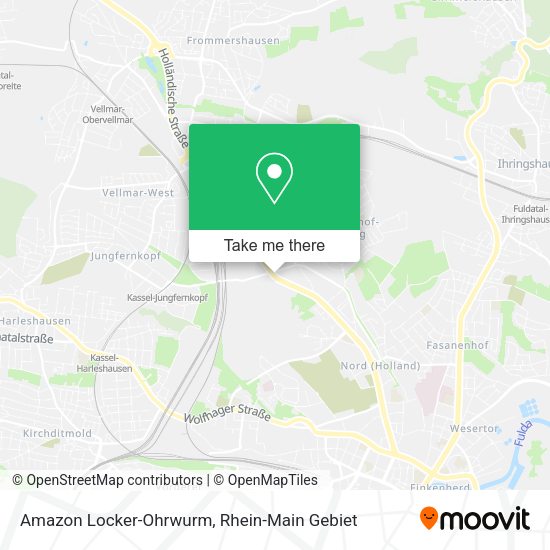 Карта Amazon Locker-Ohrwurm