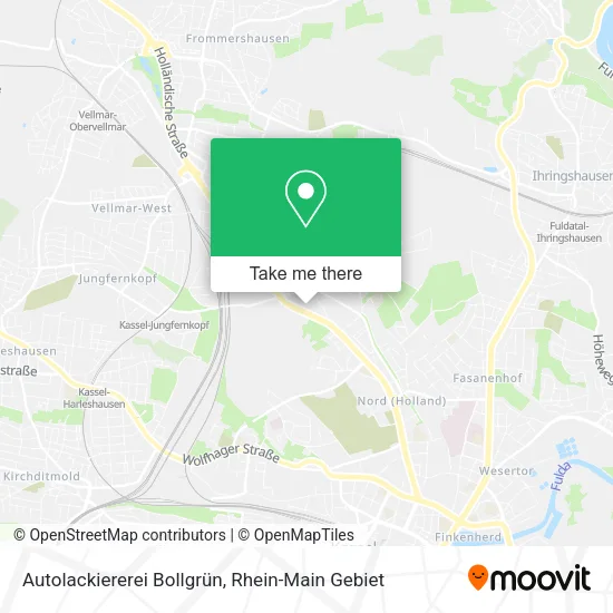 Карта Autolackiererei Bollgrün