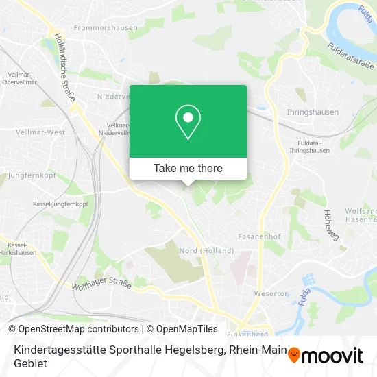 Карта Kindertagesstätte Sporthalle Hegelsberg