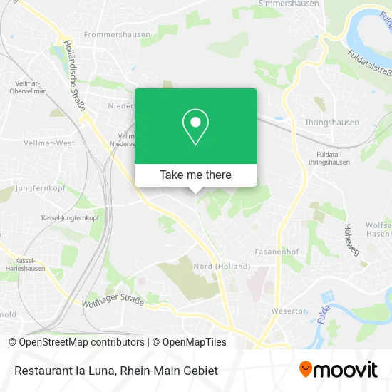 Карта Restaurant la Luna