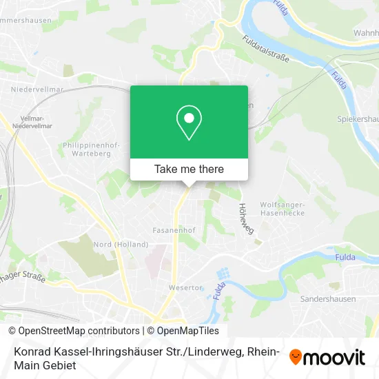 Карта Konrad Kassel-Ihringshäuser Str. / Linderweg