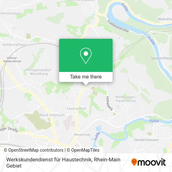 Карта Werkskundendienst für Haustechnik