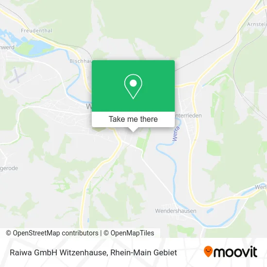 Raiwa GmbH Witzenhause map