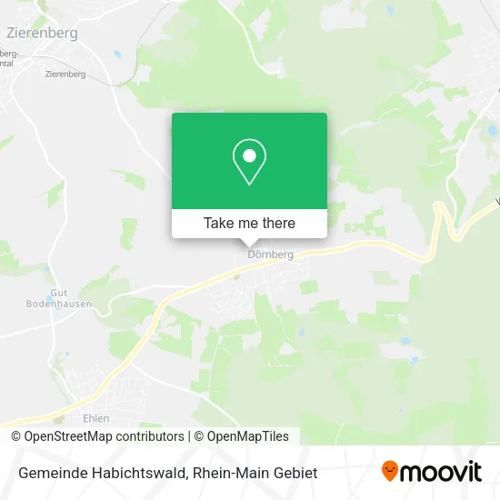 Карта Gemeinde Habichtswald