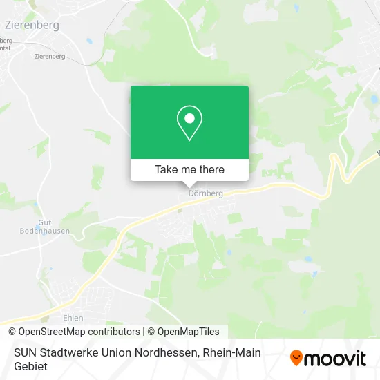 Карта SUN Stadtwerke Union Nordhessen