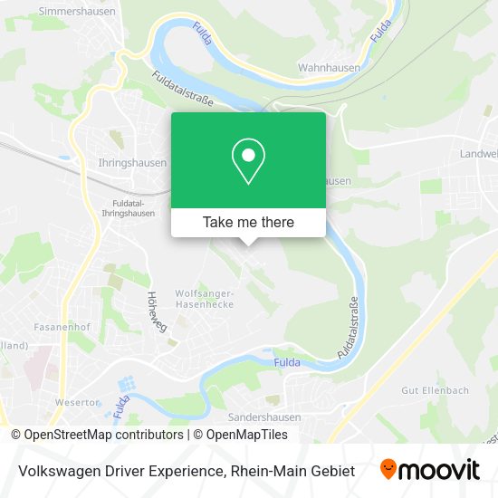 Карта Volkswagen Driver Experience