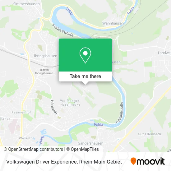 Карта Volkswagen Driver Experience